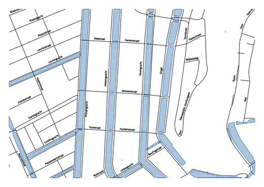 Made with GD Studio — Map of Amsterdam, The Netherlands with street names