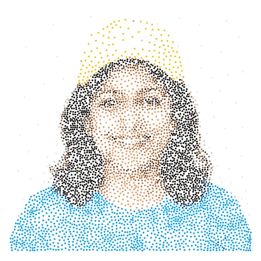 Foto transformada em line art pronta a plotar com o GD Studio — documento quadrado grande 23