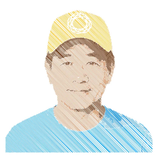 Foto transformada em line art pronta a plotar com o GD Studio — documento quadrado grande 24