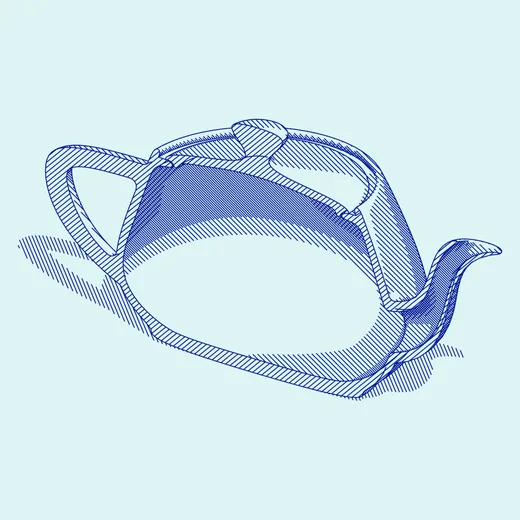 Made with GD Studio — 3D model cross-section, with hatch shading and ground shadow