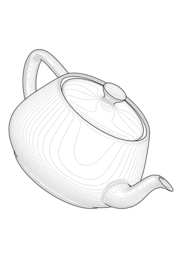 Made with GD Studio — 3D model with bands shading