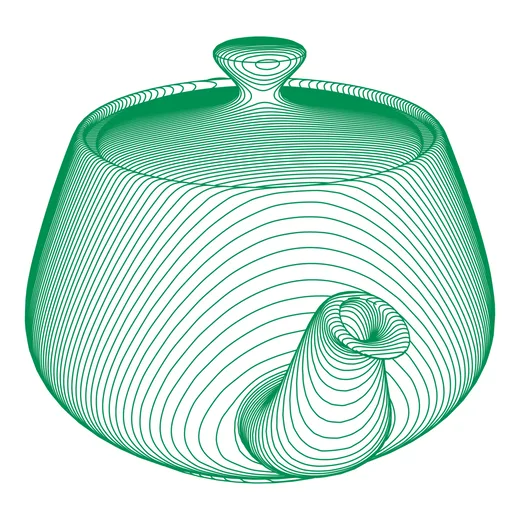 Made with GD Studio — 3D model with contour shading