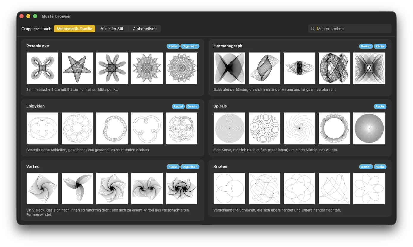 GD Studio Willkommensfenster mit dem Musterbrowser