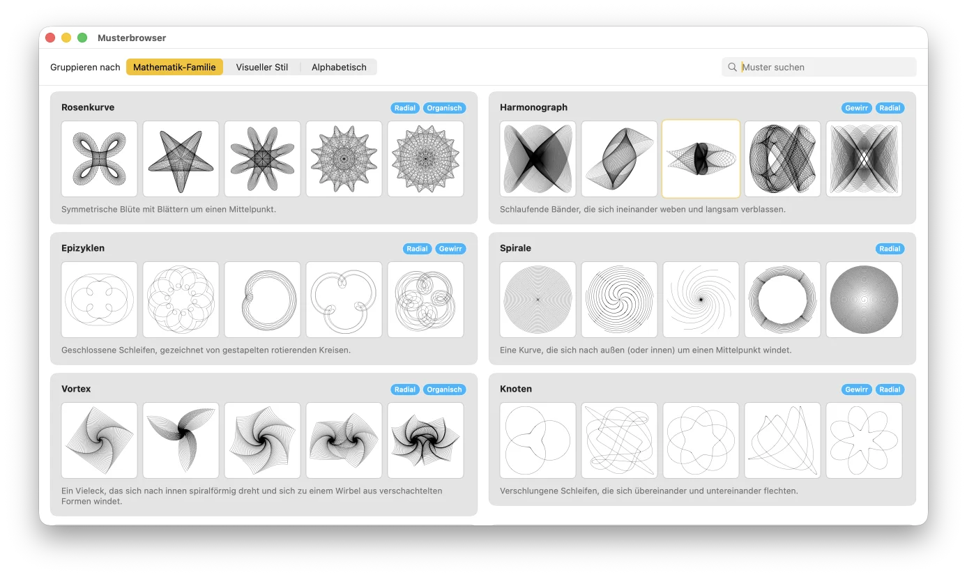 GD Studio Willkommensfenster mit dem Musterbrowser