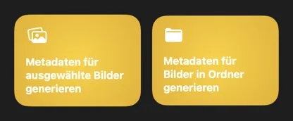 VisionTagger Kurzbefehle-Integration mit Automatisierungsaktionen