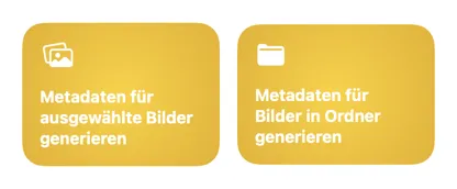 VisionTagger Kurzbefehle-Integration mit Automatisierungsaktionen