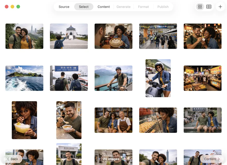 VisionTagger processing a large folder of photographs in batch