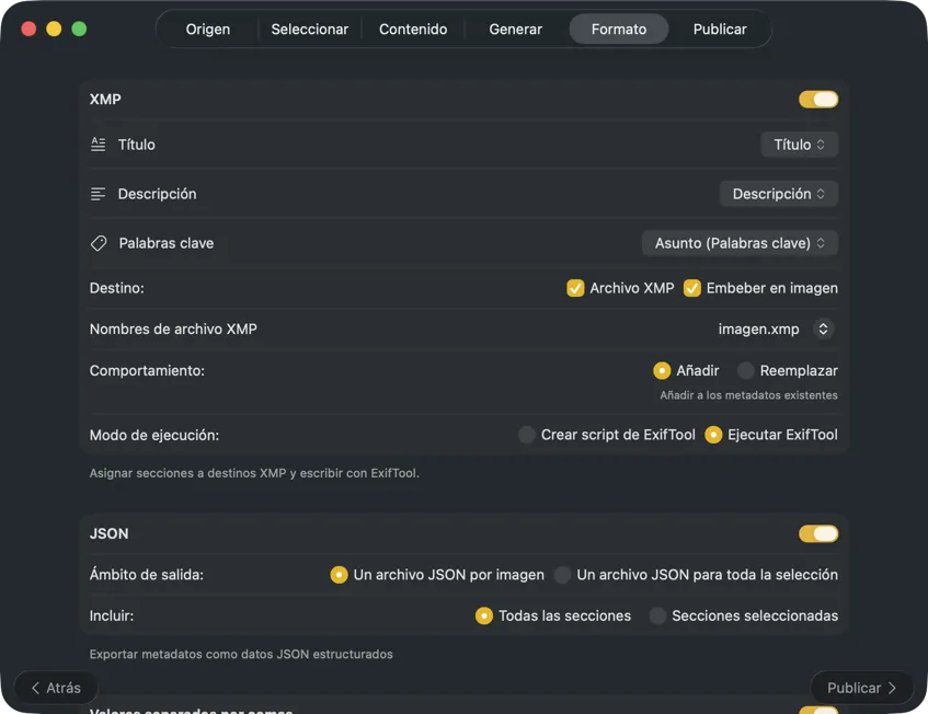 Dar formato a la salida